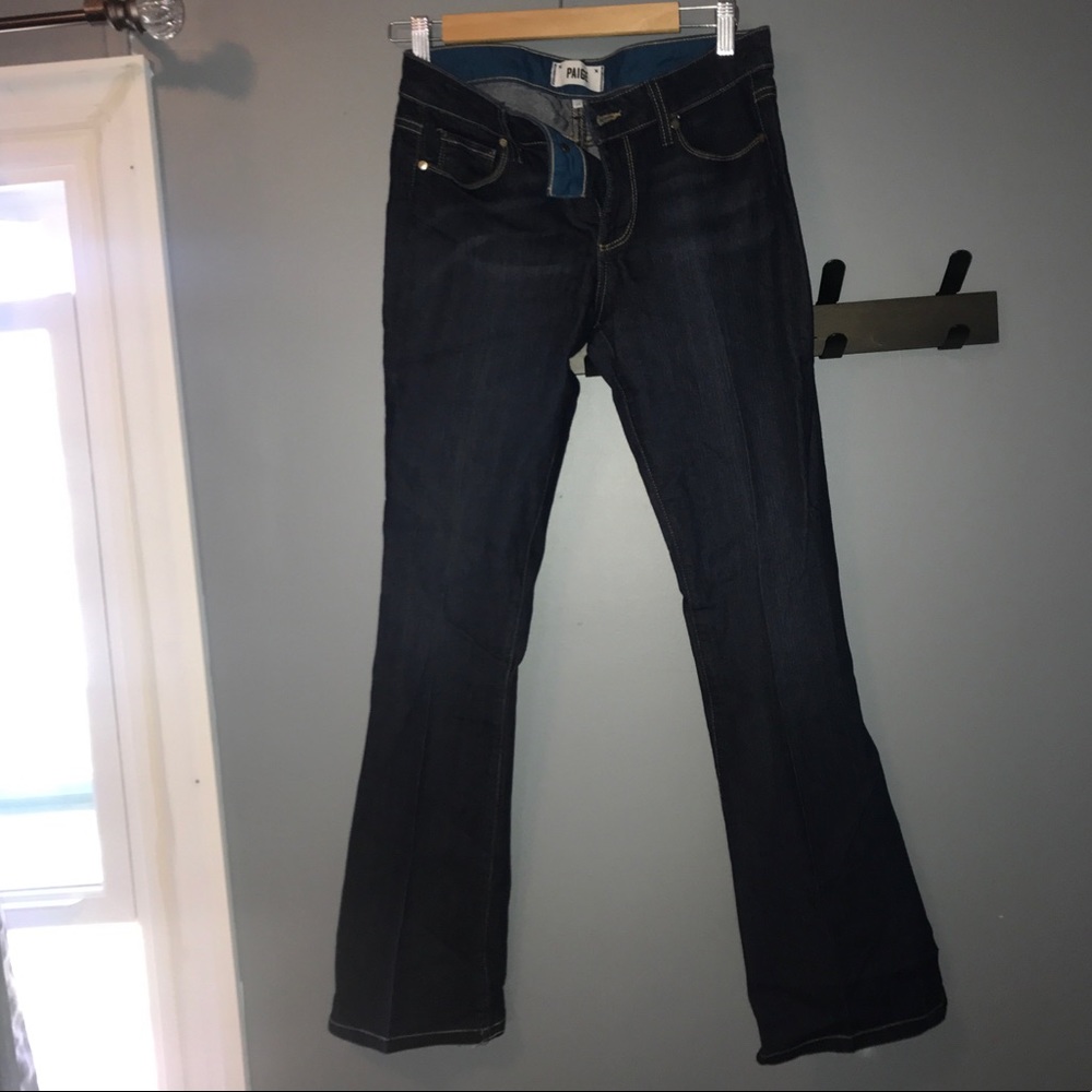 PAIGE BOOTCUT HIGH RISE JEANS